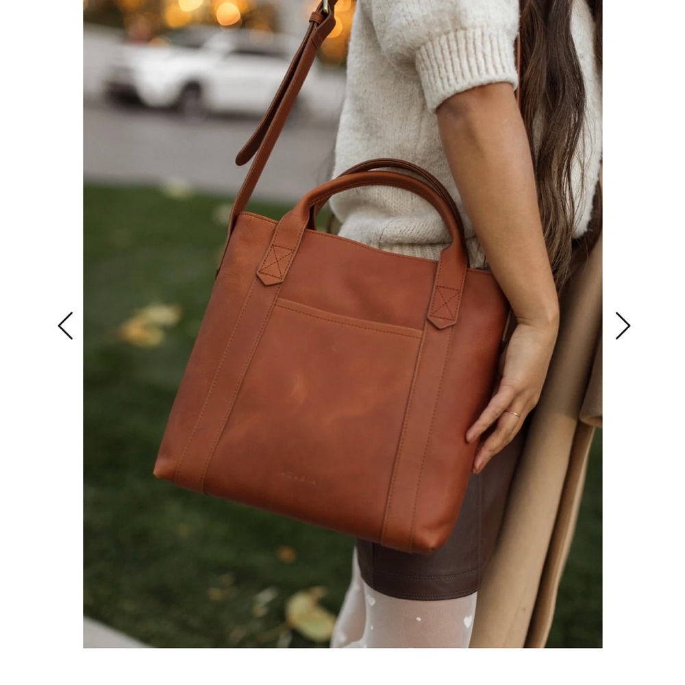 Azaria Amélie Full Grain Leather Tote